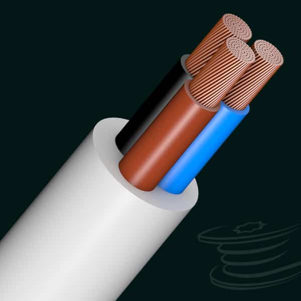 300/500 V, Copper, PVC Insulated and PVC Jaceted, 3-core Flexible cable